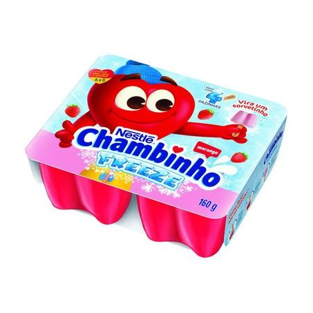 IOGURTE NESTLE CHAMBINHO PETIT FREEZE MORANGO 160G