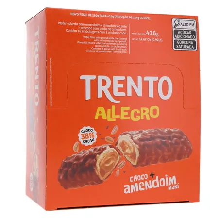 Choc wafer trento allegro 26g c/16 360-34