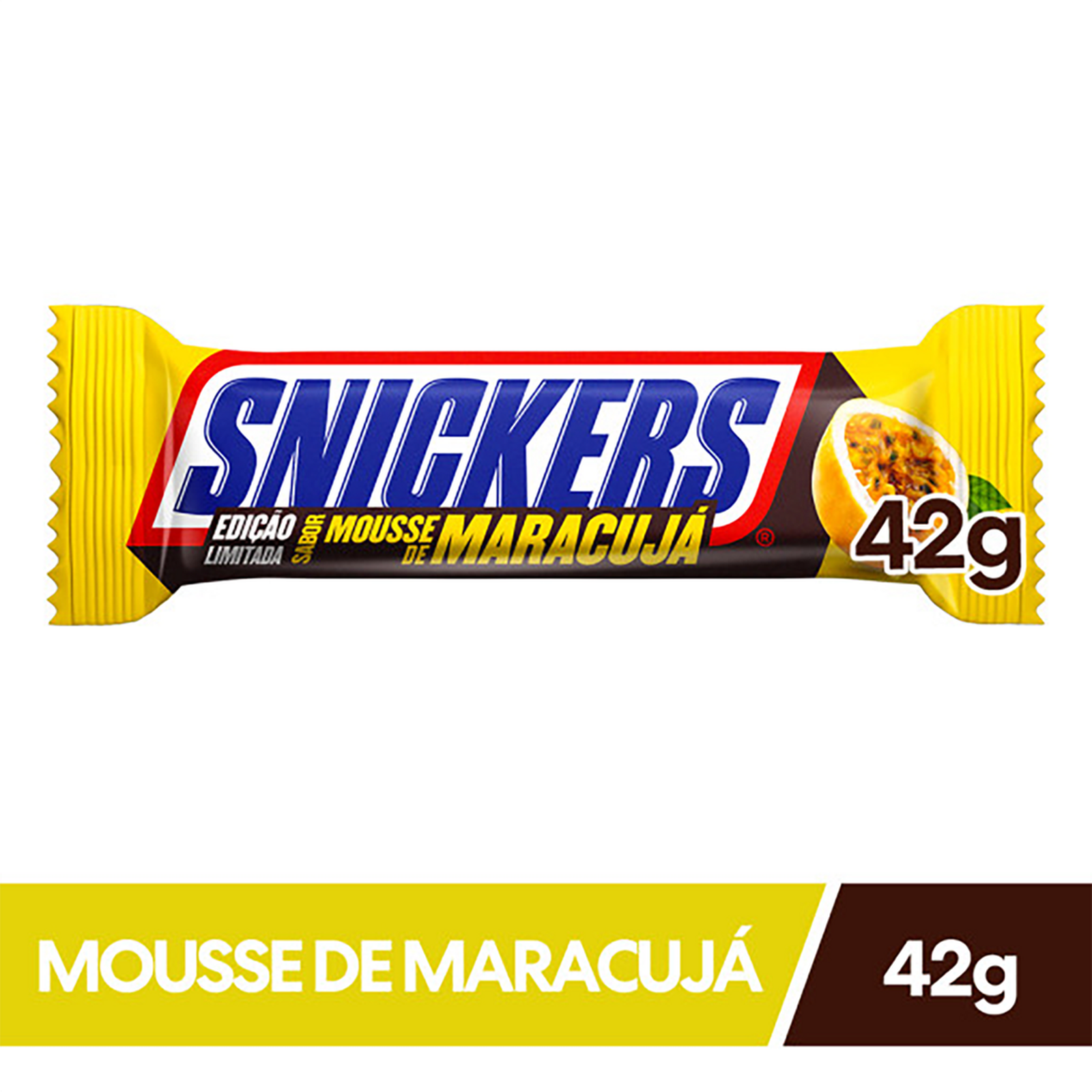 Chocolate Mousse de Maracujá Snickers Pacote 42g