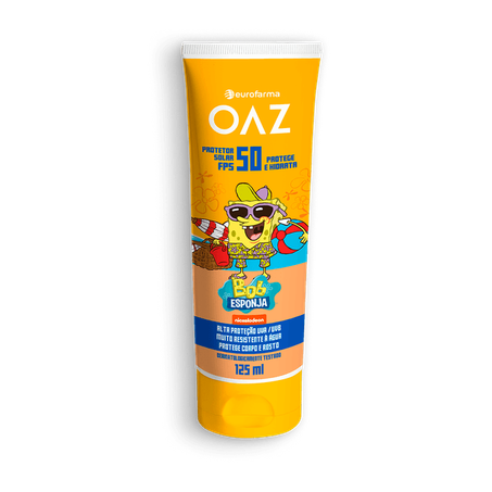 Protetor bob esponja fps 50 oaz 125ml