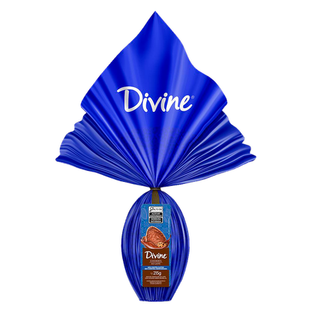 Ovo de Páscoa Divine Cookies 37% Cacau 215g