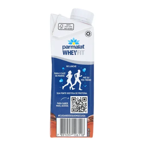 Bebida Láctea Proteica Parmalat 250ml - 15g de Proteína - Cappuccino 360-3