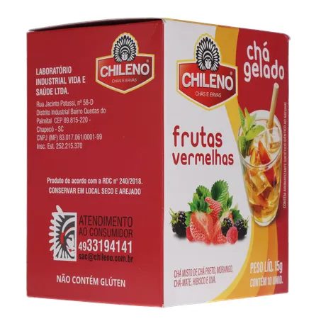 Cha chileno gelado frutas vermelhas 15g 360-31