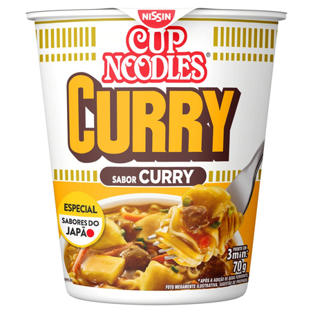 Massa Instantânea Cup Noodles Nissin 70g - Curry