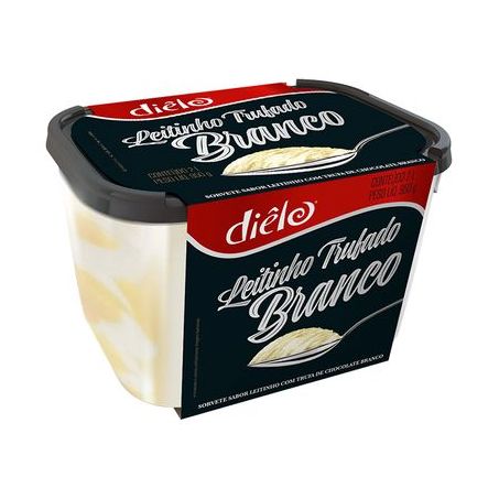 SORVETE DIELO PREMIUM LEITINHO TRUFADO BRANCO 2L