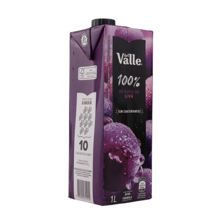BEBIDA DEL VALLE 100% UVA TP 1L 360-24