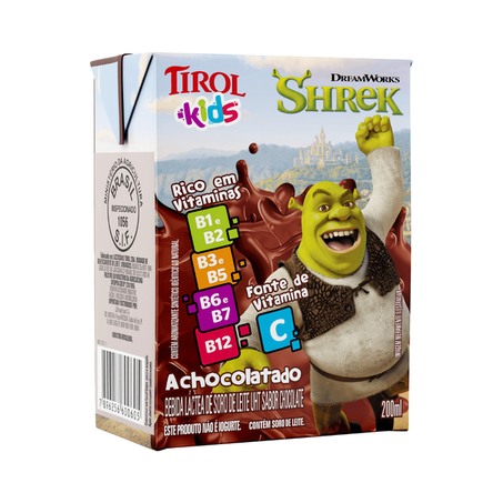 Bebida Láctea Tirol Kids Sabor Chocolate 200ml
