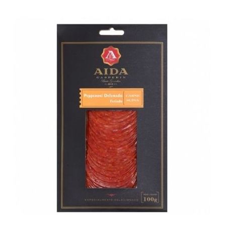 LINGUICA PEPPERONI FATIADO AIDA GASPERIN 100G