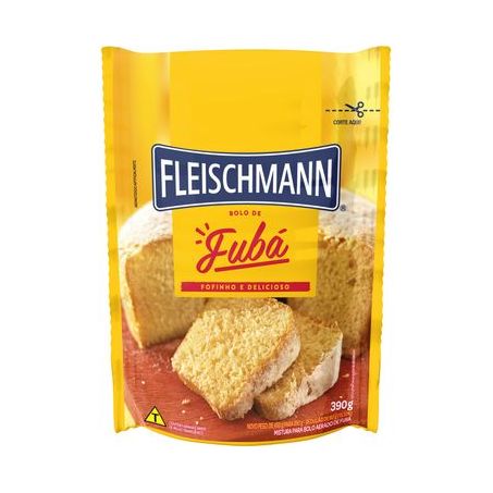MISTURA PARA BOLO FLEISCHMANN FUBA 390G