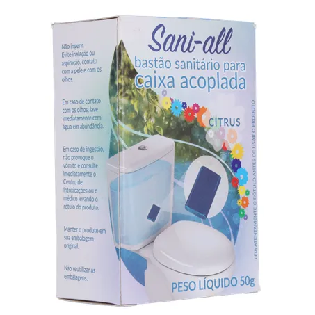 Bastão sanitário sani all citrus caixa acoplada 50g 360-32