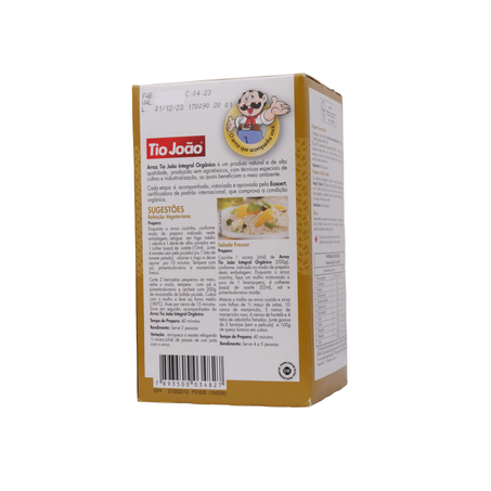 ARROZ TIO JOÃO INTEGRAL ORGÂNICO 1KG 360-33
