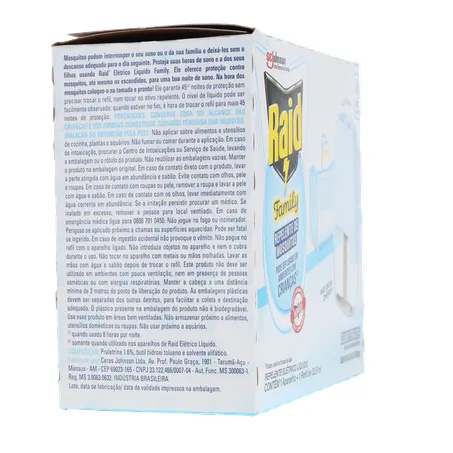 Repelente Raid Family Sem Cheiro Aparelho com Refil 32,9Ml 360-29