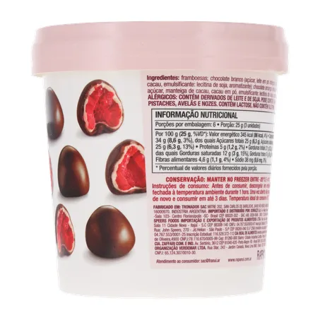Framboesa Coberta C/Chocolate Amargo Franui Cong 150g 360-15