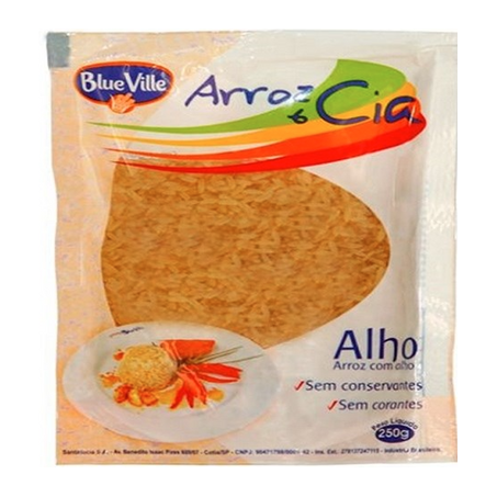 Arroz com alho blue ville 250g