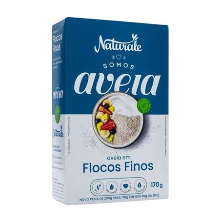 Aveia naturale em flocos finos 170g
