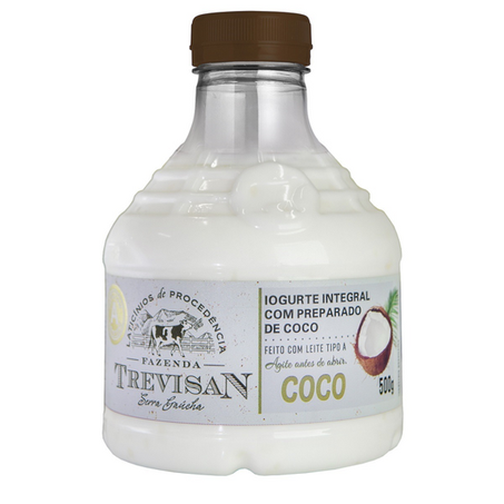Iogurte integral coco fazenda trevisan 500g