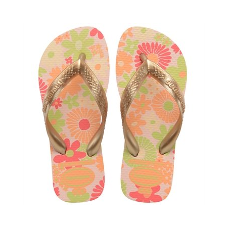 Sandália Havaianas Kids Flores Rosa Ballet 27/28