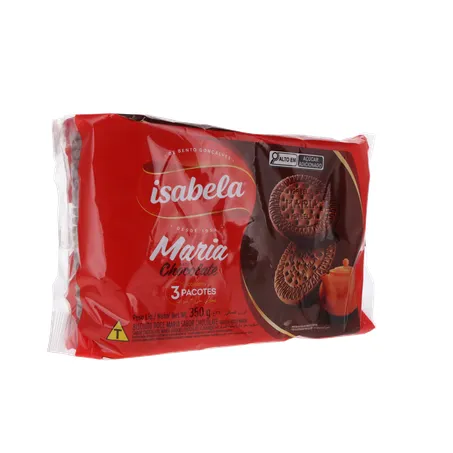 Biscoito isabela maria chocolate 350g 360-33