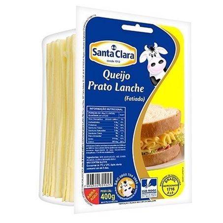 Queijo Prato Santa Clara 300g Fatiado