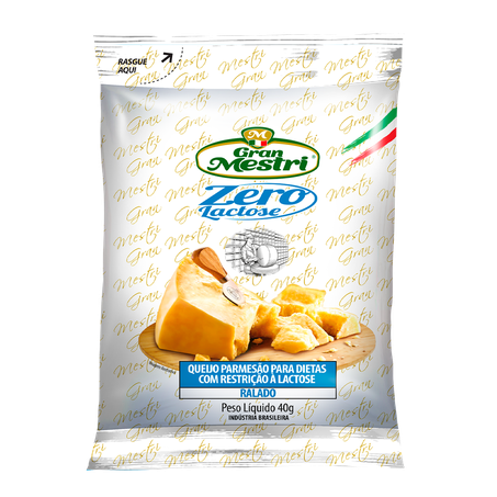 Queijo Gran Mestri Parmesão Ralado Zero Lactose 40g