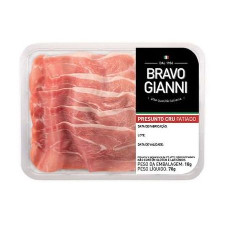 PRESUNTO CRU BRAVO GIANNI FATIADO 70G