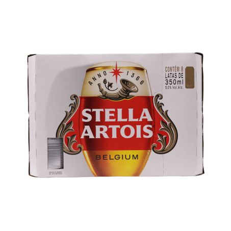 Cerveja stella artois 350ml c/8 und 360-30