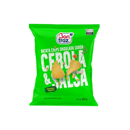 Batata Bontraz Ondulada Cebola E Salsa Pacote 225g

