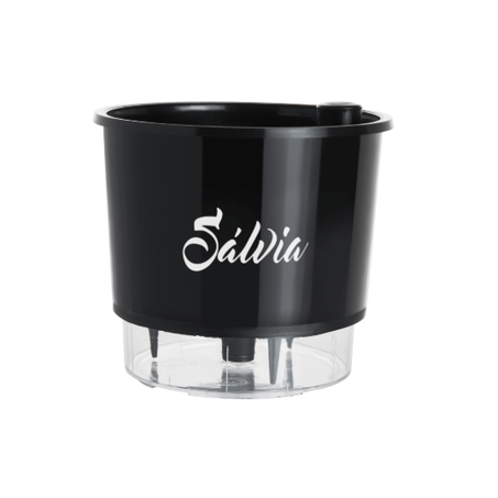 VASO RAIZ AUTOIRRIGAVEL 03 PRETO GOURMET SALVIA