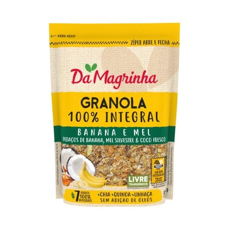 GRANOLA CEREAIS BANANA E MEL DA MAGRINHA