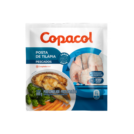Posta Tilápia Copacol Congelada 800G