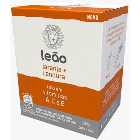 Chá vitaminico laranja e cenoura leão c/10