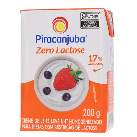 Creme de Leite Piracanjuba 200g - Zero Lactose - Tp | Condor