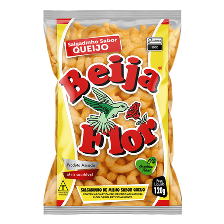 SALGADINHO BEIJA FLOR PC 120 G QUEIJO