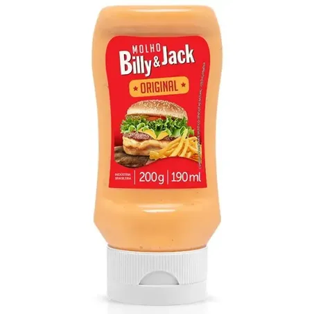 Molho Para Sanduíche Billy E Jack Kisabor Bisnaga 200G
