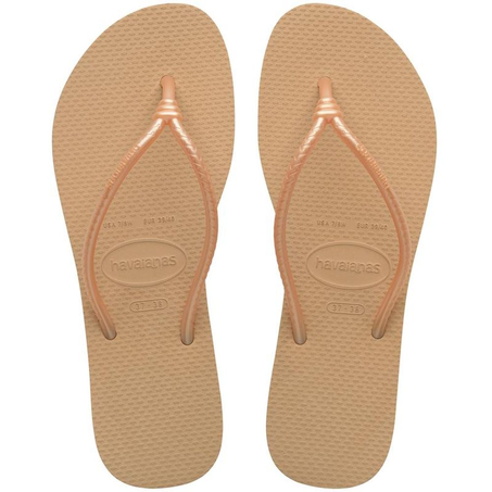 SANDALIA HAVAIANAS TUBE DOURADO 35/36