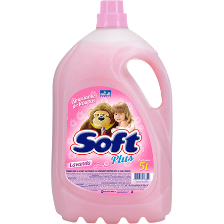 Amaciante de Roupas Soft Plus Lavanda Frasco 5L