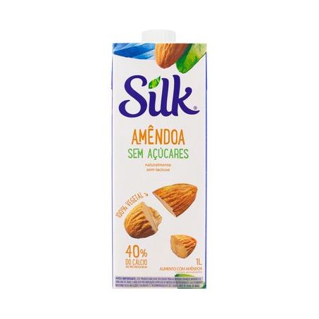 Bebida Vegetal Silk Amêndoa Sem Açúcar 1LT