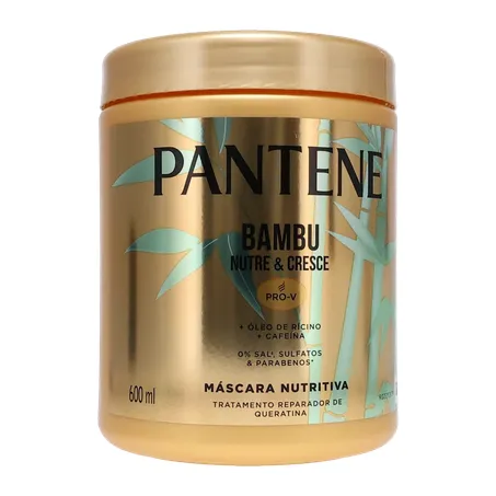 Máscara de tratamento pantene bambu 600ml 360-35