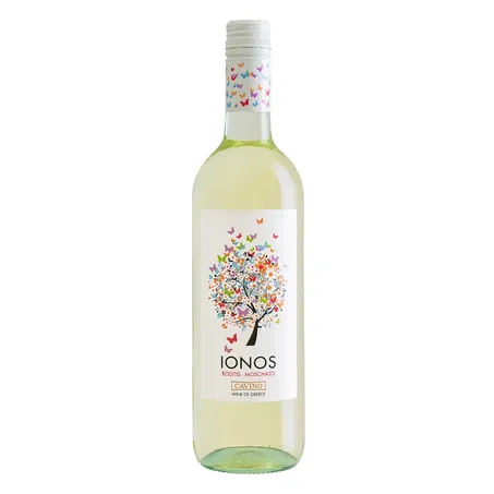 Vinho branco blend moschato/roditis ionos cavino 750ml