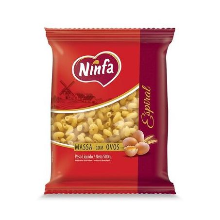 Macarrão Espiral Ninfa com Ovos Embalagem 500G