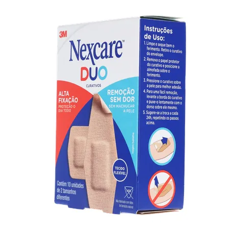 Curativo nexcare duo tamanhos diferentes caixa c-10unid 360-23