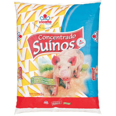 Racao vic vital suino concentrado cresc e terminação farelada 5kg