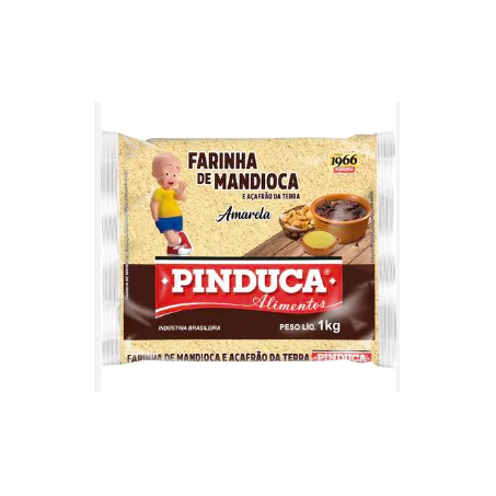 FARINHA MANDIOCA AMARELA MED PINDUCA 1KG