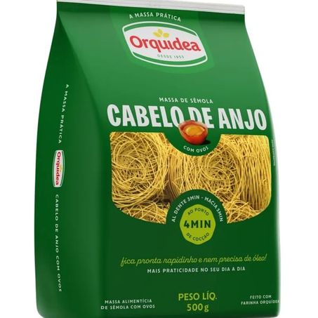 Macarrão Cabelo de Anjo Com Ovos Orquídea 500g