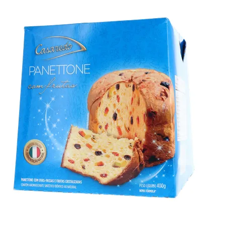 PANETTONE CASAREDO COM FRUTAS CRISTALIZADAS CAIXA 400G 360-20
