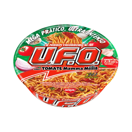 MACARRAO INSTANTANEO TOMATE UFO NISSIN 81 G       