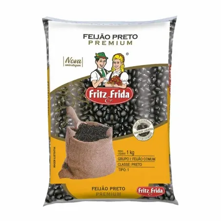 Feijão preto t1 fritz e frida 1kg