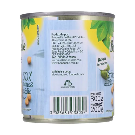 Grao de bico bonduelle suave lt200g 360-26