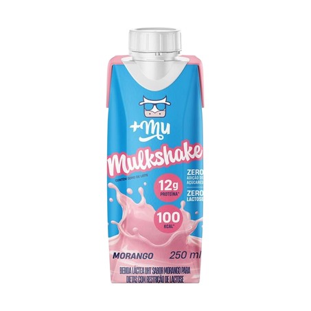 Bebida Láctea Mais Mu Mulkshake Morango 250ml