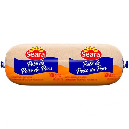 Patê de peito de peru seara bisnaga 100g
